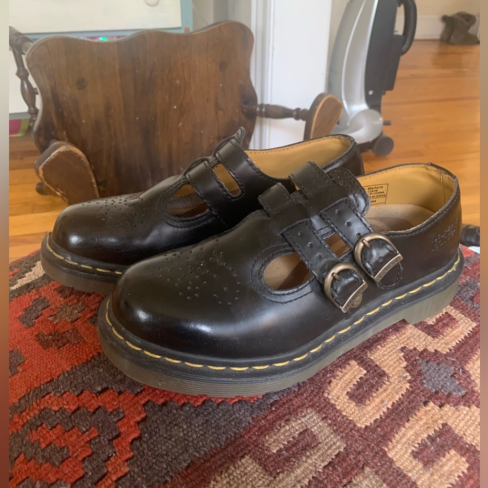 Black Dr. Martens Mary Jane Shoes, Women’s 7